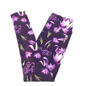 Custom "EASTER MORNING" Yoga Waist Band Leggings